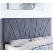 Furniture of America Harper Fabric Upholstered Queen Bed with 4-Drawer in Gray