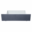 Furniture of America Harper Fabric Upholstered Queen Bed with 4-Drawer in Gray