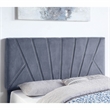 Furniture of America Harper Fabric Upholstered Full Bed with 4-Drawer in Gray