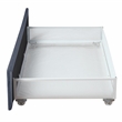 Furniture of America Harper Fabric Upholstered Full Bed with 4-Drawer in Gray