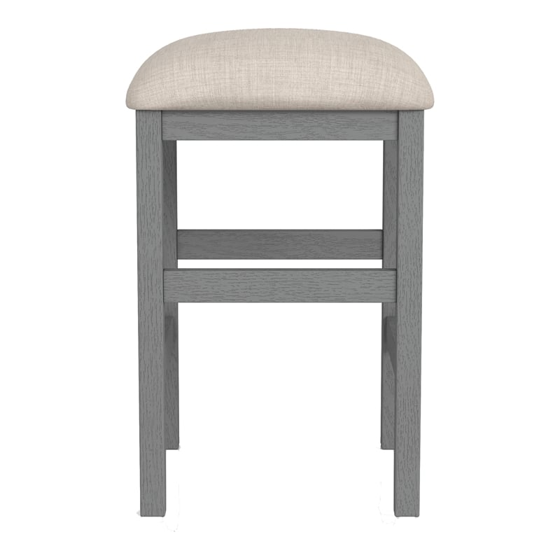 Furniture of America Ficus Wood 5-Piece Nested Counter Dining Table Set in Gray