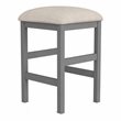 Furniture of America Ficus Wood 5-Piece Nested Counter Dining Table Set in Gray