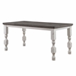 Furniture of America Treon Wood 5-Piece Counter Dining Set in Antique White