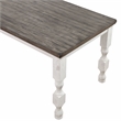 Furniture of America Treon Wood 5-Piece Counter Dining Set in Antique White