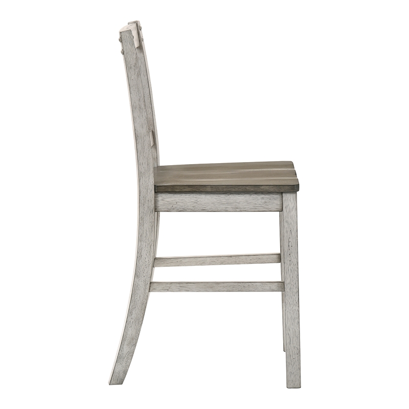 Furniture of America Huntington Wood Counter Chair in Cremini Brown (Set of 2)