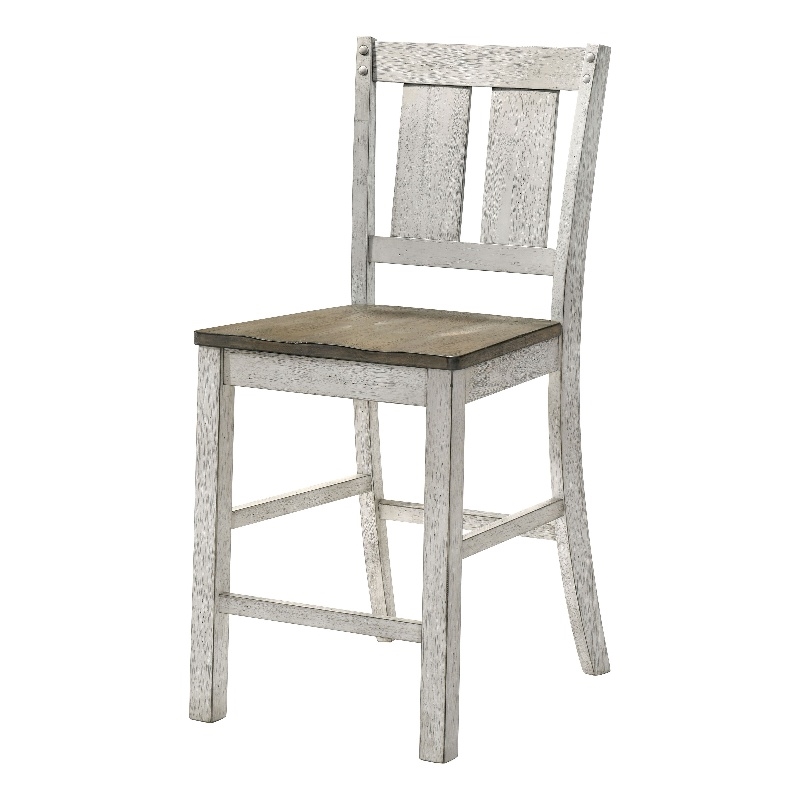 Furniture of America Huntington Wood Counter Chair in Cremini Brown (Set of 2)