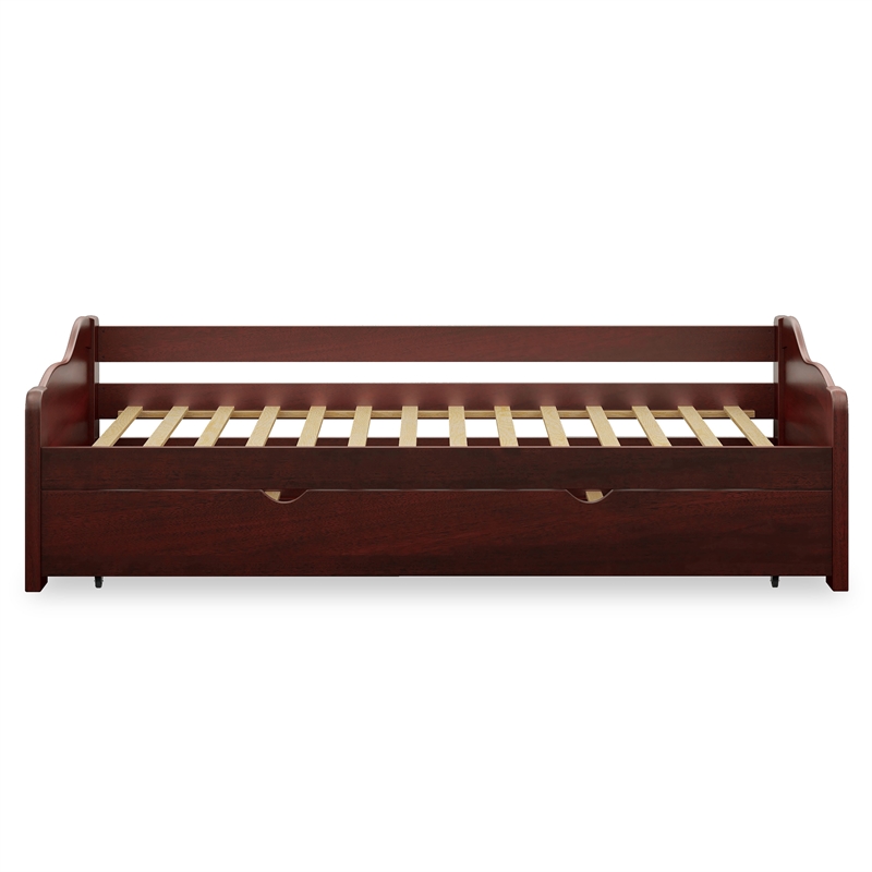 Furniture of America Bateman Wood Daybed with Care Kit in Cherry
