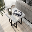 Furniture of America Vasket Contemporary Metal 1-Drawer End Table in Gray