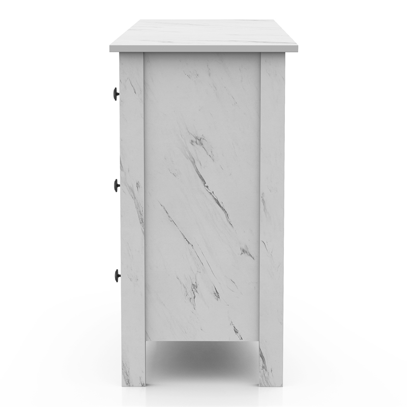 Furniture of America Knott Contemporary Wood 6-Drawer Dresser in White