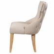 Furniture of America Glanz Fabric Wing-Back Side Chair in Ivory (Set of 2)