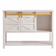 Furniture of America Birch Wood Buffet with Sliding Door in White Oak