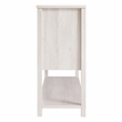 Furniture of America Birch Wood Buffet with Sliding Door in White Oak