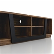 Furniture of America Hart Wood 6-Shelf TV Stand in Light Hickory Brown