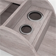 Furniture of America Elm Wood Wall Mounted Makeup Vanity in Coastal White