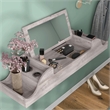 Furniture of America Elm Wood Wall Mounted Makeup Vanity in Coastal White