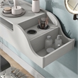 Furniture of America Elm Wood Wall Mounted Makeup Vanity in White