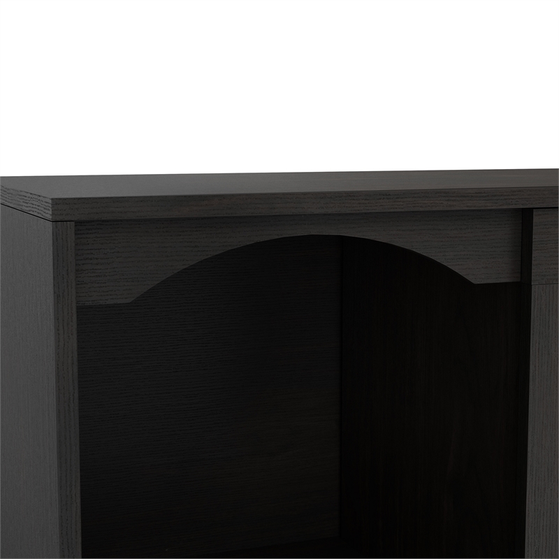 Furniture of America Elm Wood TV Stand with Cable Management in Espresso