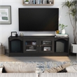 Furniture of America Elm Wood TV Stand with Cable Management in Espresso