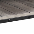 Furniture of America Acres Wood Natural Coffee Table with Metal Black Wheels