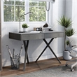 Furniture of America Alto Wood Writing Desk with USB in Gray