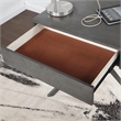 Furniture of America Alto Wood Writing Desk with USB in Gray