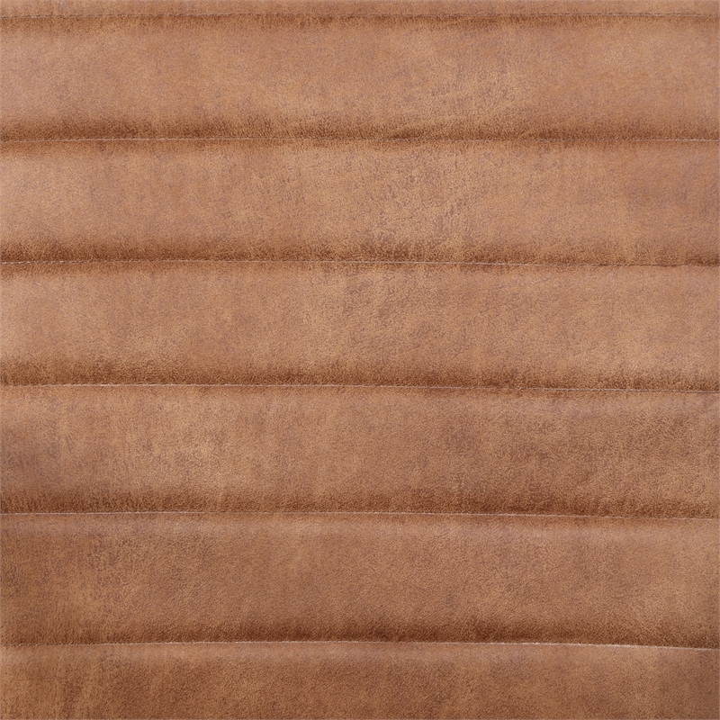 Furniture of America Knolt Fabric Upholstered Armchair in Brown (Set of 2)
