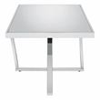 Furniture of America Glanz Metal 2-Piece Coffee Table Set in Chrome