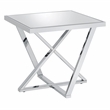 Furniture of America Glanz Metal 2-Piece Coffee Table Set in Chrome