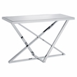 Furniture of America Glanz Metal 3-Piece Coffee Table Set in Chrome