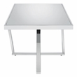 Furniture of America Glanz Metal 3-Piece Coffee Table Set in Chrome