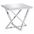 Furniture of America Glanz Metal 3-Piece Coffee Table Set in Chrome