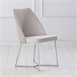 Furniture of America Glanz Fabric Upholstered Accent Chairs in White (Set of 2)
