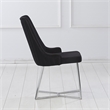 Furniture of America Glanz Fabric Upholstered Accent Chairs in Black (Set of 2)