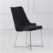 Furniture of America Glanz Fabric Upholstered Accent Chairs in Black (Set of 2)