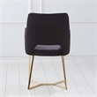 Furniture of America Glanz Fabric Open-Back Accent Chairs in Black (Set of 2)