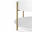 Furniture of America Haft Wood Coffee Table with Hidden Storage in White