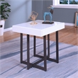 Furniture of America Vasket Contemporary Metal 1-Drawer End Table in White