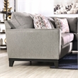 Furniture of America Romer Transitional Fabric L-Shaped Sectional in Light Gray