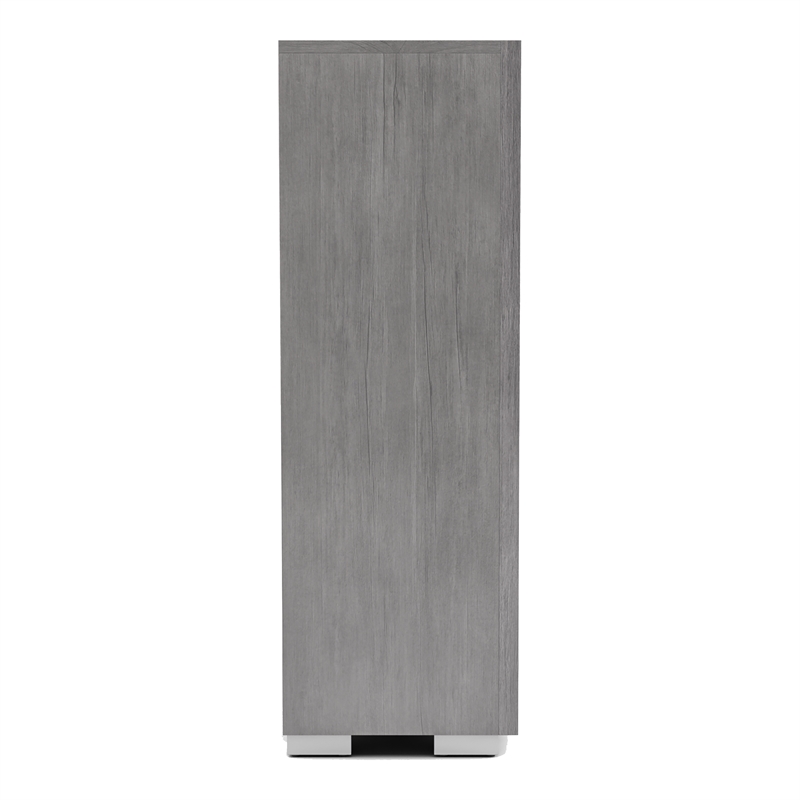 Furniture of America Iden Transitional Wood 5-Drawer Chest in Gray