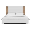 Furniture of America Erla Wood Panel California King Bed in White and Natural