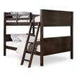 Furniture of America Tam Transitional Wood Full over Full Bunk Bed in Walnut