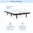 Furniture of America Virya Metal Black 2 Motor King Adjustable Bed