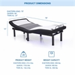 Furniture of America Virya Metal Black 3 Motor King Adjustable Bed