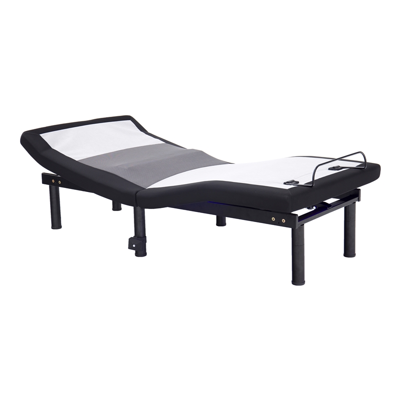 Furniture of America Virya Metal Black 3 Motor Twin XL Adjustable Bed