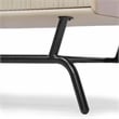 Furniture Of America Haft Wood Multi-Storage Console in Tanned Pink and Black