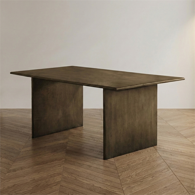Furniture of America Alto Solid Wood Dining Table in Natural Finish