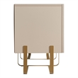 Furniture of America Haft Modern Wood 3-Cabinet TV Stand in Light Taupe