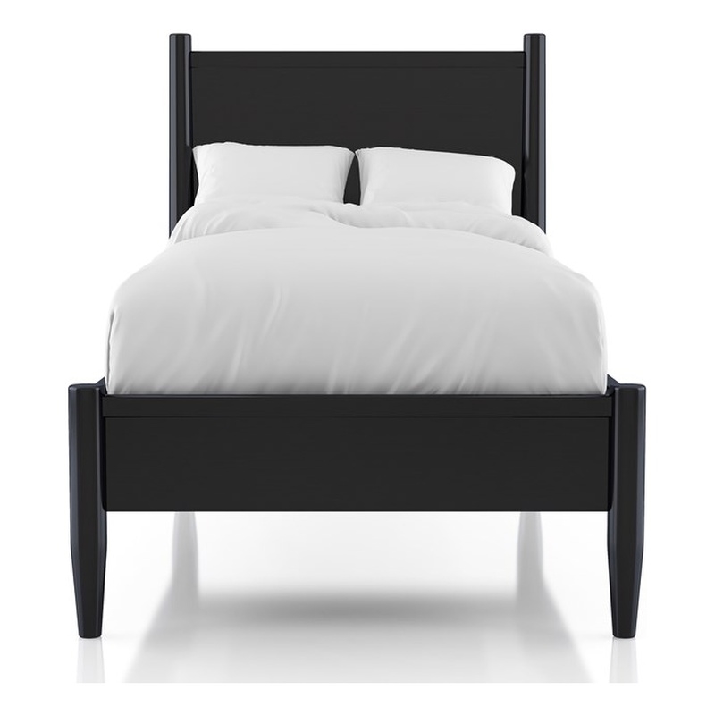 FOA Belkor Solid Wood Twin Platform Bed with 10