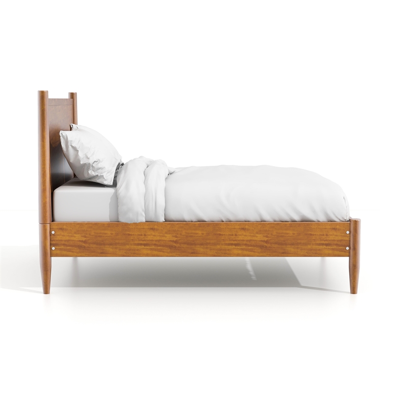 FOA Belkor Solid Wood Full Platform Bed with 8