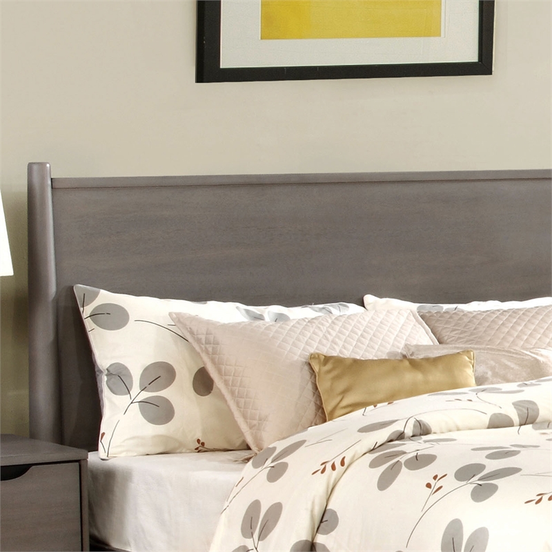 FOA Belkor Solid Wood Queen Platform Bed with 12